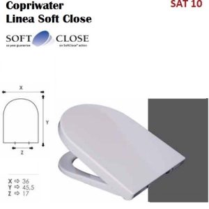 Sedile Copriwater Termoindurente  Soft Close