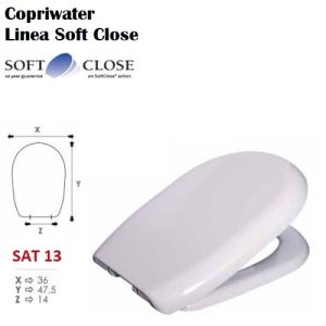 Sedile Copriwater Termoindurente  Soft Close