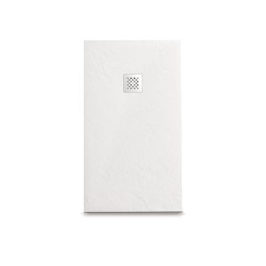 Piatto doccia “Linea Easy Stone” in resina effetto ardesia Colore bianca