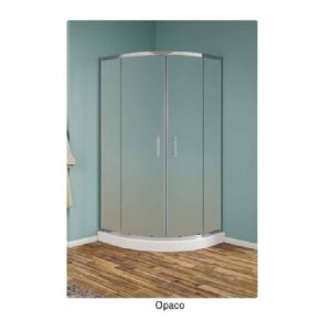 Box doccia Serie Strass Tondo Vetro 6 mm Trasparente Profilo Cromo