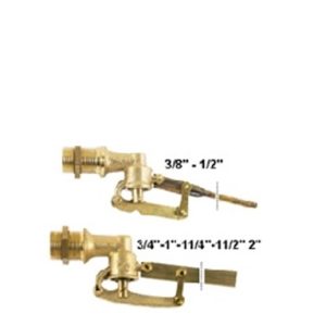 Rubinetto a Galleggiante 5 copiglie
con asta tonda in ottone