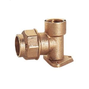 Gomito Femmina con flangia politilene anello plastica