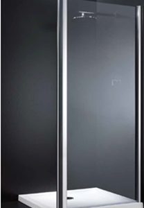 Porta Fissa Book 5 70 V. Tras. Prof. Cromo Vetro Trasparente  PFB700218