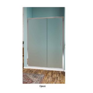 Porta Doccia Strass 1 Anta Scorrevole 160 Vetro Opaco Prof. Cromo