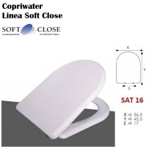 Sedile Copriwater Termoindurente  Soft Close