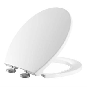 Copriwater Oggi Bianco In PVC Soft Close Sgancio di Rilascio