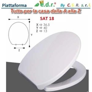 Sedile Copriwater Termoindurente  Soft Close