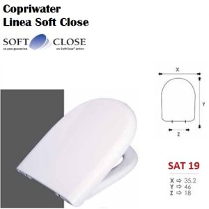 Sedile Copriwater Termoindurente  Soft Close