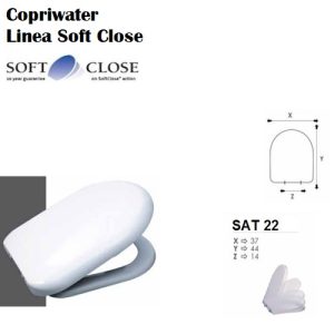 Sedile Copriwater Termoindurente  Soft Close