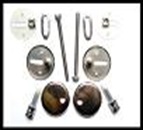 Kit Cerniere per sedile WC Acciaio Horizont  “Accessori”