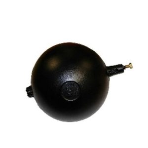 Sfera in plastica tonda combinata, 3 utilizzi: 1/4w – 5/16w – asta piatta