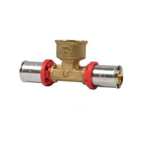 Tee femmina centrale multistrato a pressare