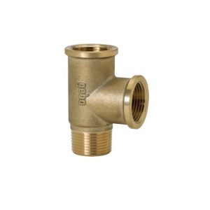 Raccordo a “T” Tre Vie Ottone Giallo  FFM